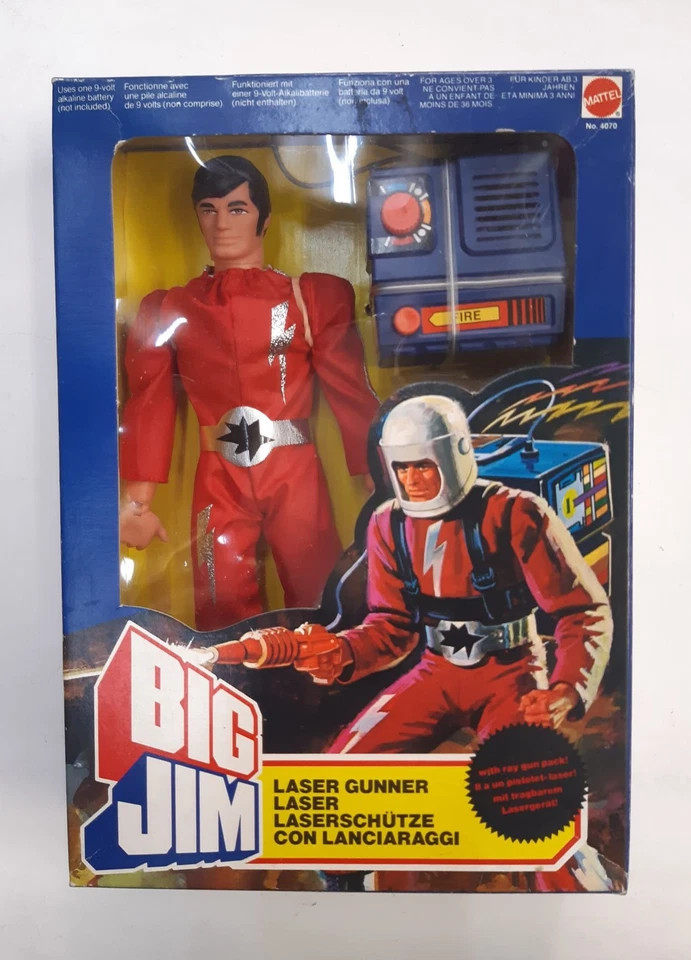 Mannequin Big Jim Laser Gunner MATTEL n°4070 + boîte-vitrine scellée (1982) - Photo 1/4