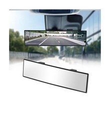 Rear View Mirror, Chrome Anti-glare Panoramic Rear Mirrors Universal 12 Inch ...