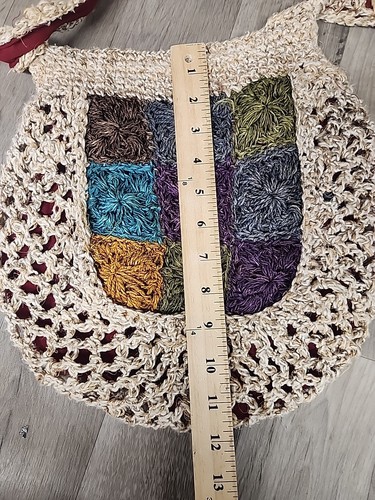 Blue Sky Crossbody Bag Purse Boho Made In Nepal Fair Trade - Beautiful! - Picture 8 of 9