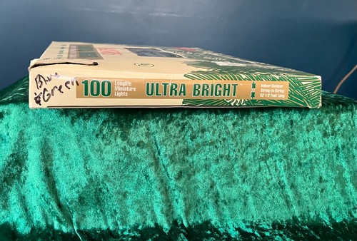 Vintage Frank's 100 Ultra Bright String Lights Blue & Green New in Box: SET OF 2 - Picture 9 of 24