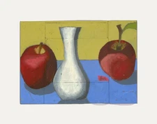 Ben Carrivick - Contemporary Oil, Still Life with Apples