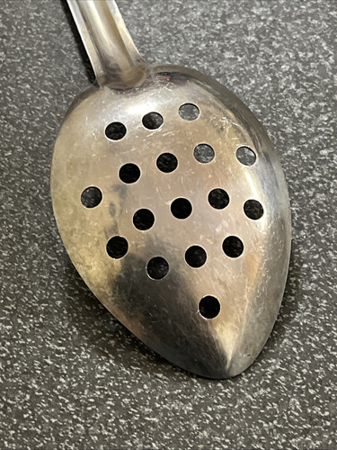 DE COLECCIÓN VOLLRATH ACERO INOXIDABLE RANURADO CUCHARA SKIMMER Nº 46962 ORIGINAL JAPÓN - Imagen 4 de 8