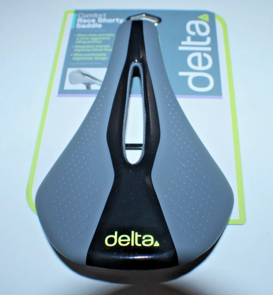 Sillín Delta SS5000 Comfort Race Shorty Recorte 240x145mm Gris Ergonómico 322g :) Foto 2 de 4