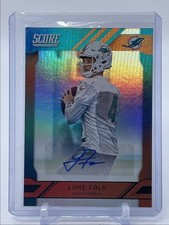 LUKE FALK 2019 SCORE AUTOGRAPH FOOTBALL DOLPHINS AUTO Q3709