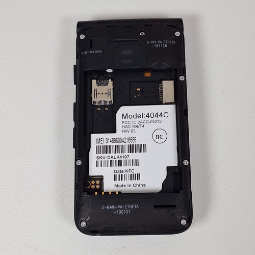 Alcatel QuickFlip 4044C telefono con ribalta argento (cricket) - Foto 11 di 11