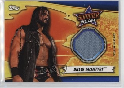 2019 Topps WWE Summerslam Mat Relics Blue 14/50 Drew McIntyre #MR-BM 3hd