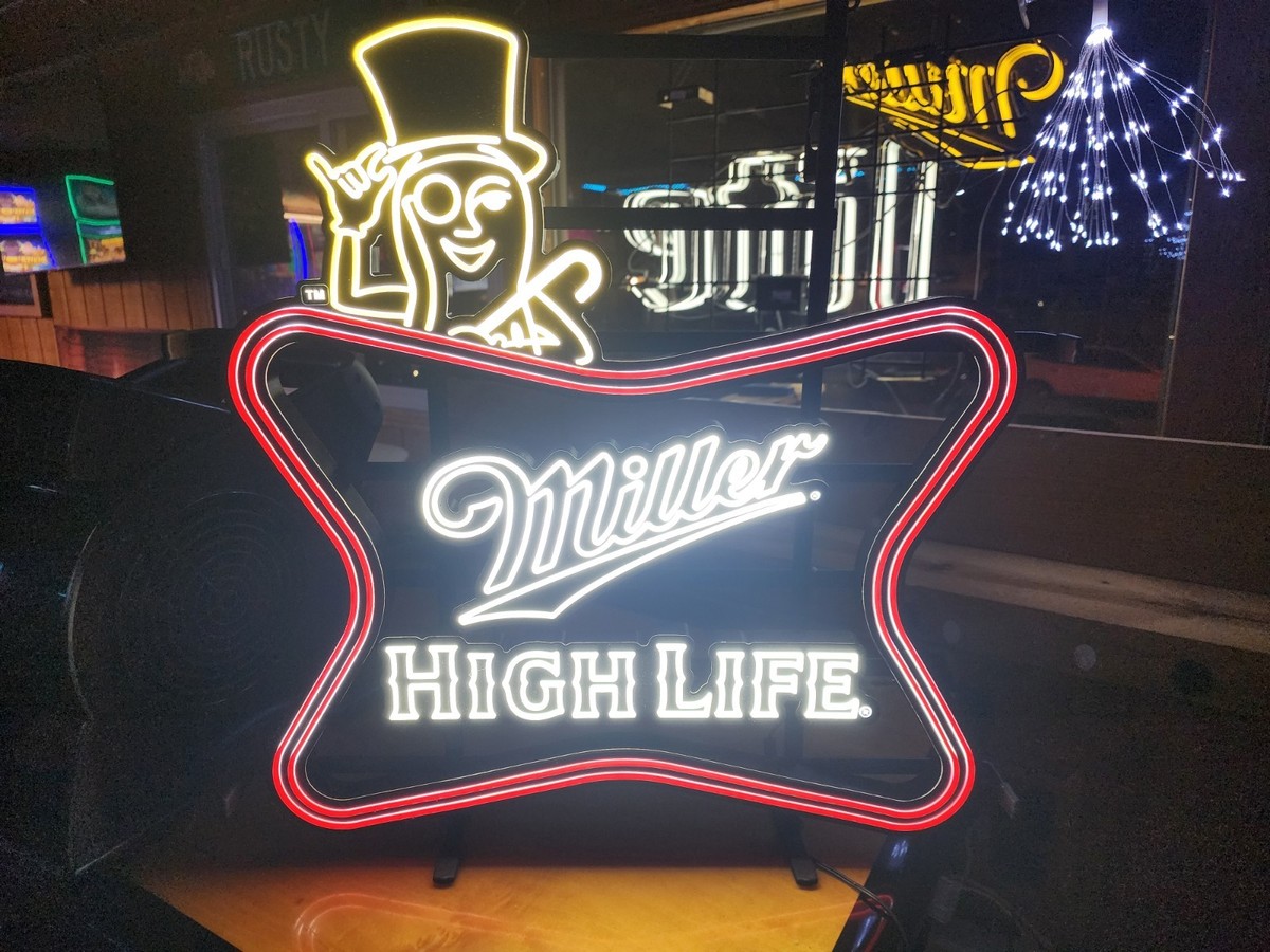 Miller High Life Planters Peanuts Neon Bar Light Sign | eBay