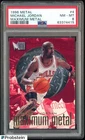 1996-97 Metal Maximum Metal #4 Michael Jordan Chicago Bulls HOF PSA 8 NM-MT