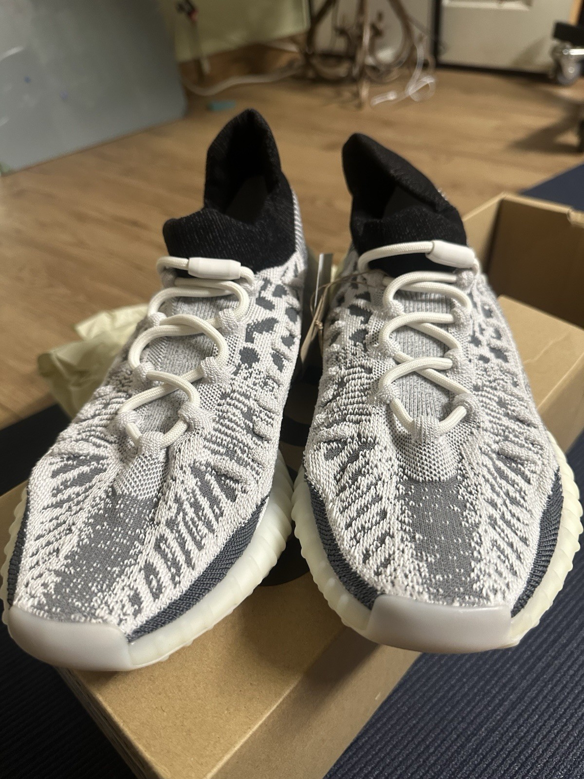 adidas Yeezy Boost 350 V2 CMPCT Primeknit Panda Slate White IG9608 Men's Sneaker thumbnail 12