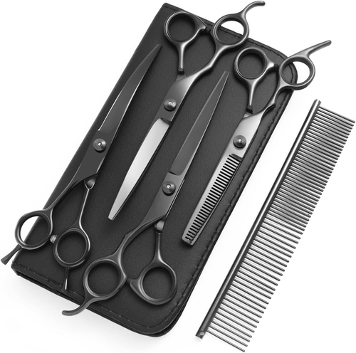 8,0 in 9CR Titan Professionelles Hundepflegescheren-Set, Pflegeschere für