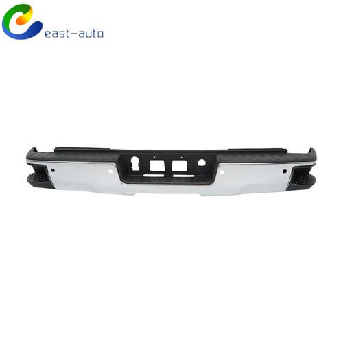 Rear Bumper Assembly Chrome For Chevy Silverado/GMC Sierra 1500 2014-2017 2018 - Picture 14 of 23