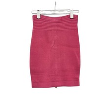 Balmain Gold Zipper Skirt Pink 38 ETB021054 127648911