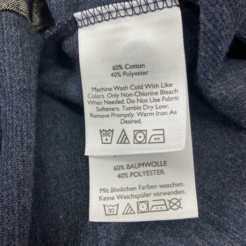 Camisa Polo Eddie Bauer Para Hombres Azul Marino Jaspeada Manga Corta Talla S - Imagen 6 de 7