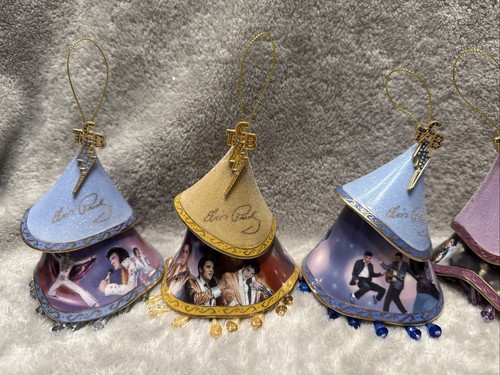Elvis Presley Taking Care Of Business Christmas Ornaments Bradford Set Of 6 RARE - Picture 3 of 24