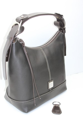 Dooney & Bourke Hobo-Handtasche aus genarbtem Leder & Schlüsselanhänger gracie schwarz UVP 286 $ (#3) - Bild 3 von 19