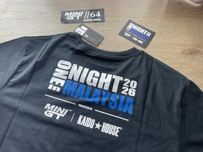 MINI GT Kaido House One Night In Malaysia 2026 Event T-Shirt M Dinner Exclusive