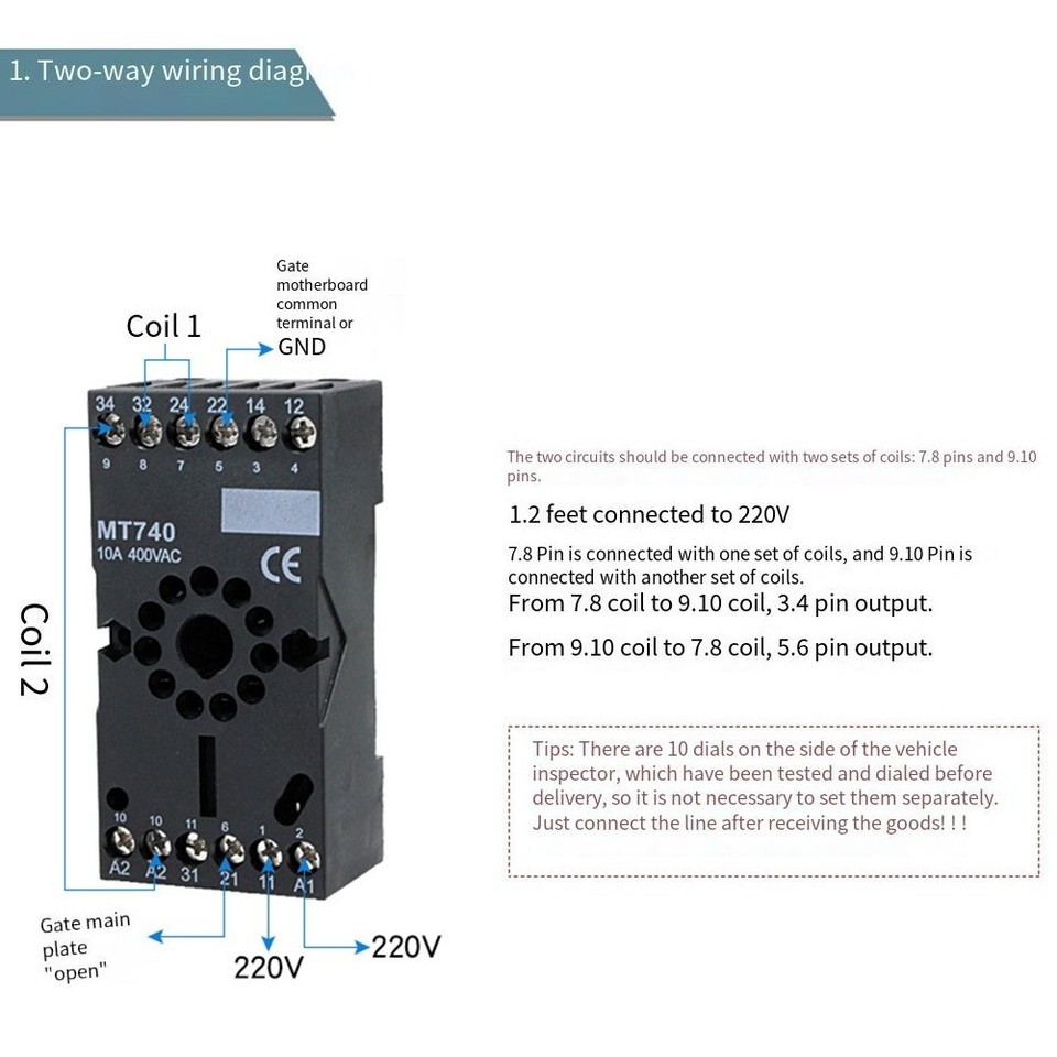 PD232 Dual Channel Vehicle Loop Detector Sensor for Access and Traffic ...