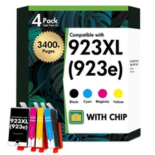 923 923XL Ink Cartridges Combo Pack with Chip: for HP Printers Ink 923e 923 9...