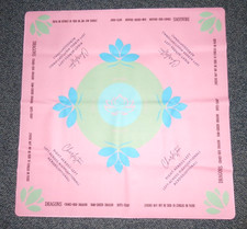 Mahjong Tabletop Game Mat w/Rules Charleston 33" Neoprene Pink Floral