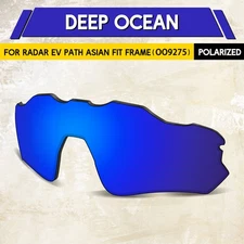 1.5MM POLARIZED Lenses for Oakley Radar EV Path Asian Fit OO9275, Deep Ocean 