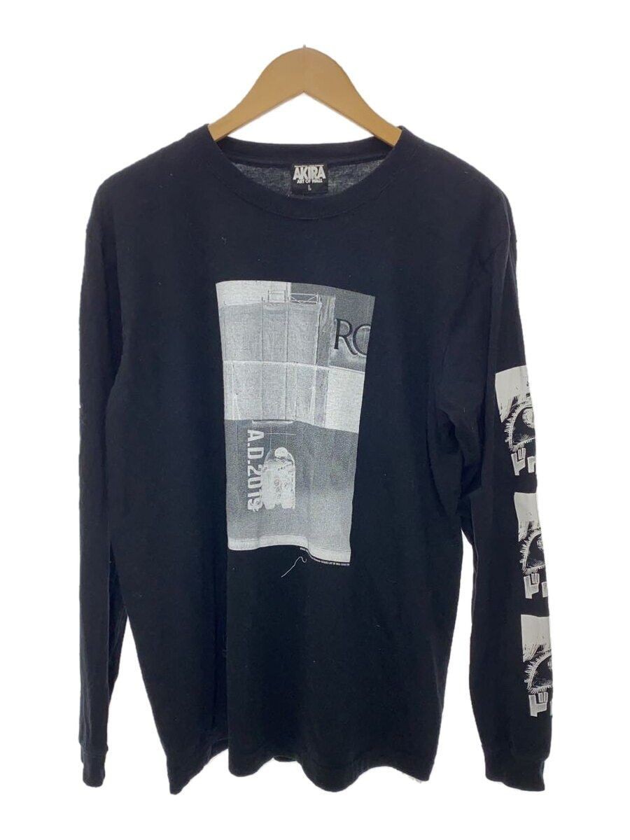 ALTRA T shirt manica lunga altre marche L cotone nero maglietta anime A.D.2019 usata