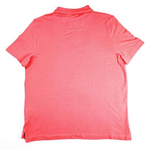 Nautica Para Hombres M Polo Manga Corta Pullover Calce Clásico Informal Coral NUEVO - Imagen 2 de 6