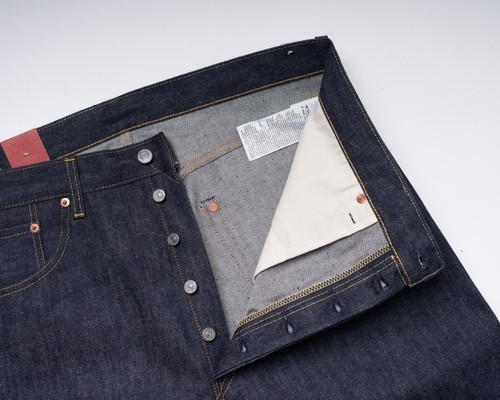 LVC Levi’s Vintage Clothing Big E 501 XX 1955 Raw Selvedge Denim Jeans 33X34 USA - Picture 3 of 8