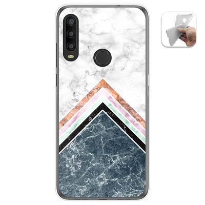 Custodia In Silicone Trasparente Morbido Per Alcatel 1SE (2020) – Protezione Antigraffio Con Motivo Lupo