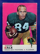 1969 Topps: Carroll Dale -Card #77 Green Bay Packers