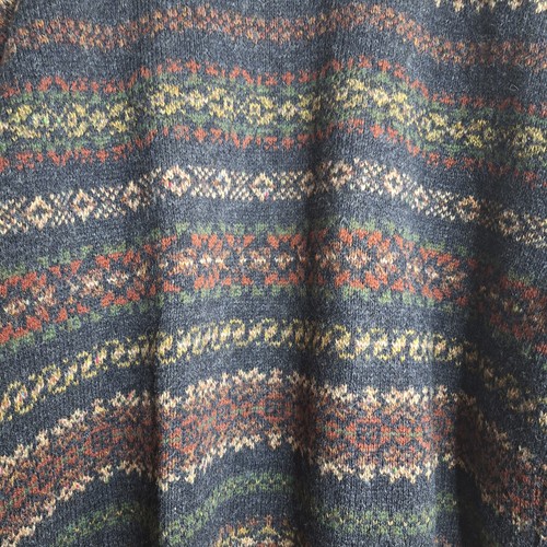 G.H. Bass & Co Pullover Sweater Mens XXL Long Multicolor Made in Scotland Wool - Picture 5 of 7
