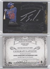 2015 Topps Five Star Silver Signatures Gold /10 Jorge Soler Rookie Auto RC