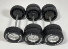 Vintage Nylint Set Of 10 Wheels Dually Tires Axle Assembly Parts Restore Custom