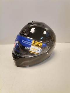 Motorradhelm SHARK Integralhelm Hark Spartan Blank Schwarz Größe XL