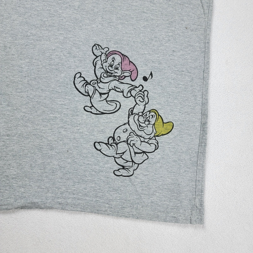Camiseta Uniqlo Blancanieves Adulto Unisex Grande Gris Manga Corta Disney Fandom - Imagen 4 de 9