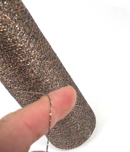 Kreinik Metallic Thread Iron-on Embellishing #6275 Old Penny Brown/Gold 280M - Picture 2 of 4