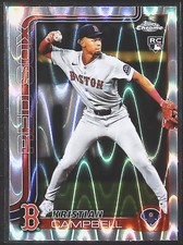 2025 Topps Chrome Kristian Campbell Raywave Refractors #171 Boston Red Sox