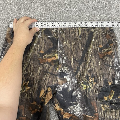 Mossy Oak Hunting Pants Men 38x30 (Fit 37x29) Camo Cargo Outdoors Baggy Y2K Wide - Picture 8 of 12