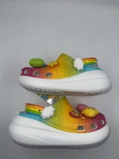 Crocs Care Bears Crush Clog Multicolor Light Up RARE Rainbow Pick Size New