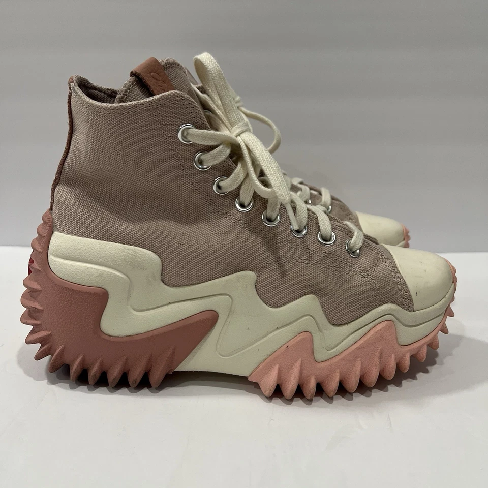 Converse Run Star Motion CX Womens Pink White Size 6.5 HighTop Platform Shoes - Image 3 of 4