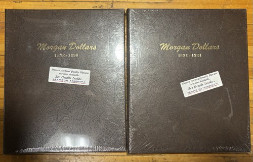 Dansco Morgan Dollars 1878-1921 2 Book Set 7179 & 7178 / Sealed UNUSED Condition - Picture 1 of 2