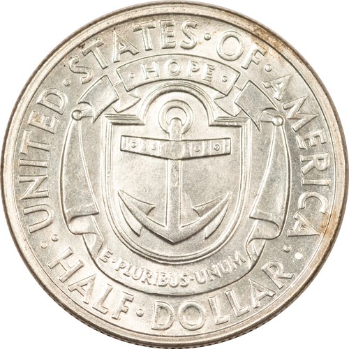 1936-S RHODE ISLAND COMMEMORATIVE HALF DOLLAR - UNCIRCULATED! - Picture 2 of 2