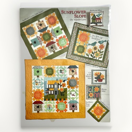 Patrón de edredón Sunflope On Wander Lane Nancy Halvorsen arte al corazón - Imagen 1 de 4