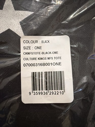 Culture Kings Black Tote Bag Las Vegas - Picture 6 of 7