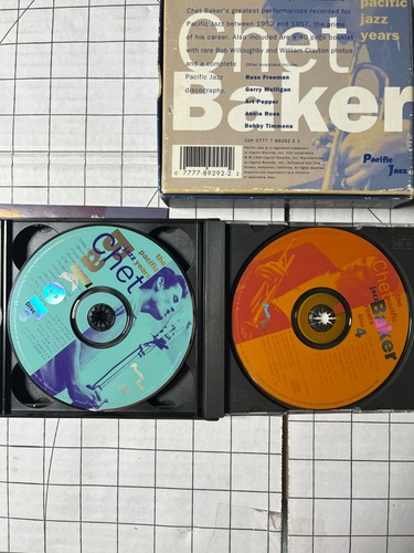Chet Baker: The Pacific Jazz Years by Chet Baker 4 CD SET with Box Ships Fast - Foto 4 di 6