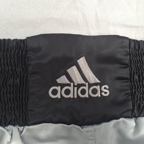 Adidas Mens Satin Boxing Shorts Size M Thick Waist Combat Vintage VTG Y2K - Picture 3 of 18