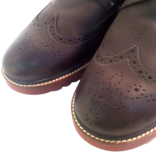 ROCKPORT TRUTECH GREY LEATHER WINGTIP OXFORD MENS 10 M DRESS SHOE LACEUP CH2258 - Picture 9 of 12
