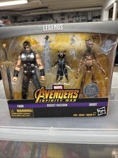Marvel Legends Thor Rocket Raccoon & Groot Avengers Infinity War 3-Pack Sealed