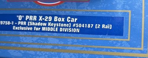NIB ATLAS STEAM ERA CLASSICS PENNSYLVANIA X-29 BOX CAR Rare O Gauge Scale 2 Rail - Picture 8 of 8