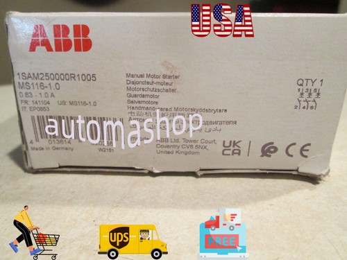 Démarreur moteur manuel ABB MS116-1.0, 1SAM250000R1005 **NEUF** TVA gratuite US