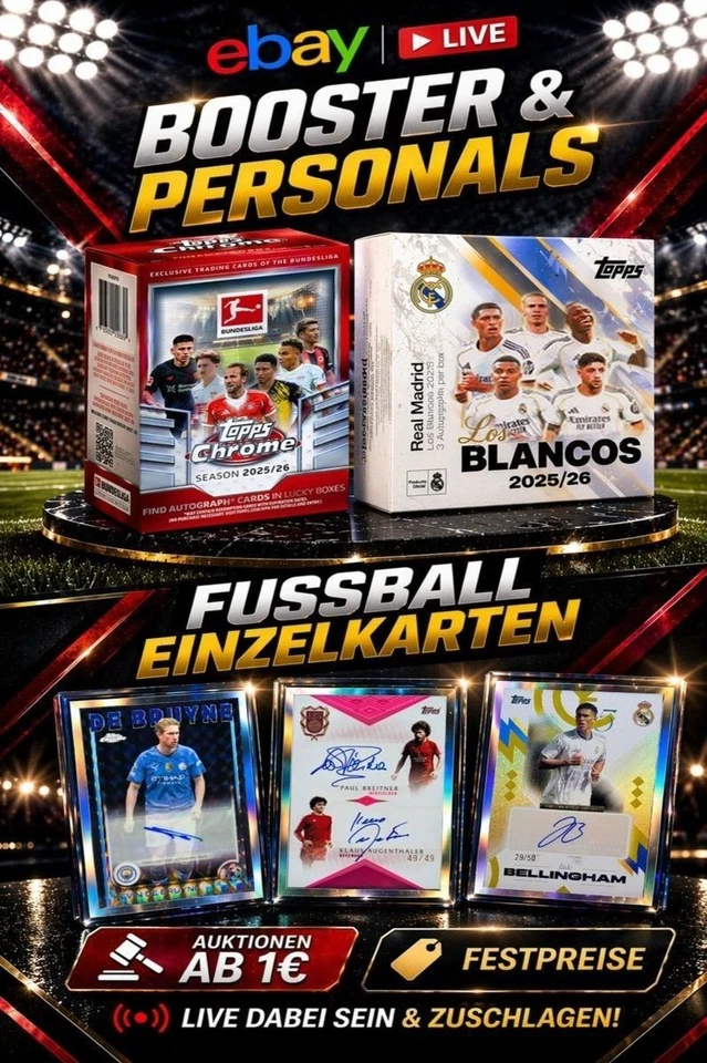 Booster & Personals + Fussball-Einzelkarten ab 1€⚽️